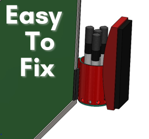 3D Printed White Board Duster and Marker Holder